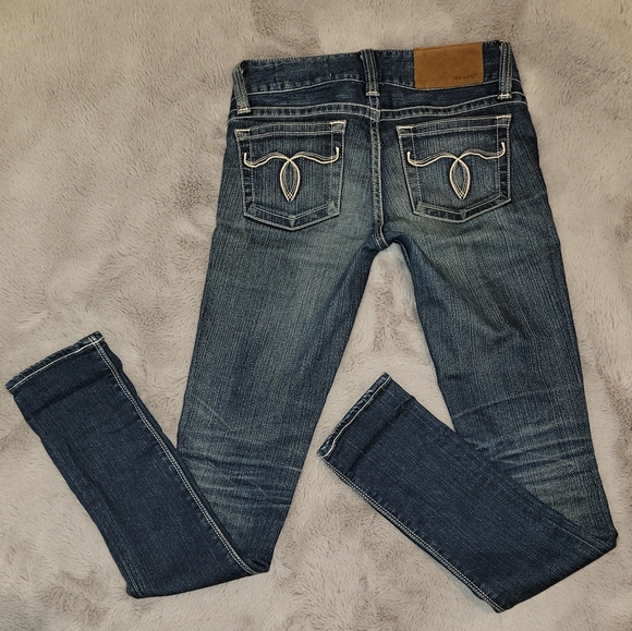 Moussy Vintage Denim Low Rise Jeans Women's Size 24 Luxury Old Money Japan - Picture 4 of 9